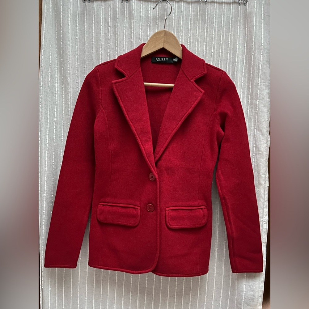 NWOT Ralph Lauren Black Label Sweater Knit Blazer size XS/TP - Picture 1 of 7